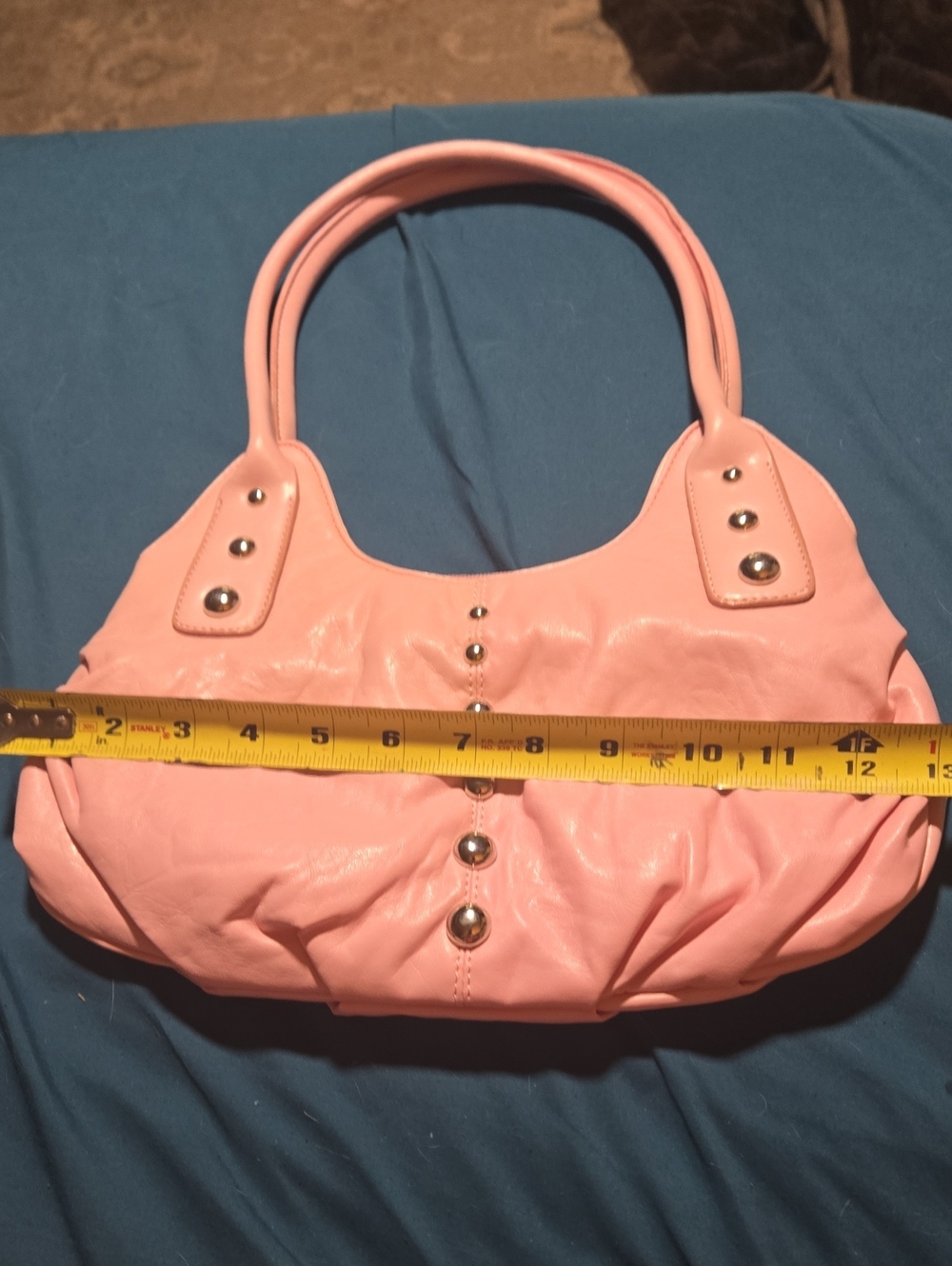 Classic Pink Women's Shoulder Bag - Soft Faux Leather